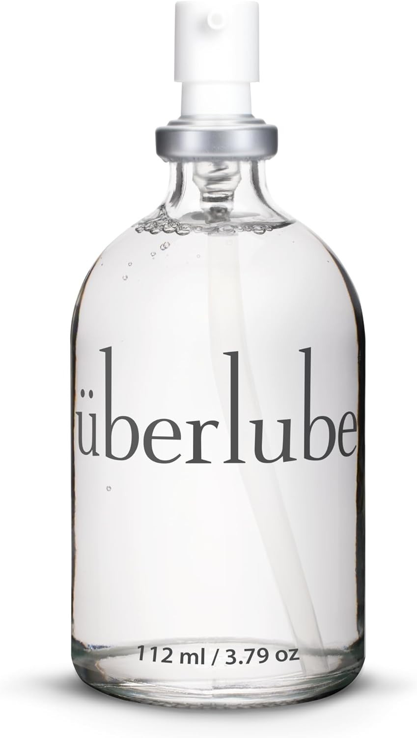 Uberlube Silicone Base Lube - Unscented Silicone Lubricant Personal Lubrication : Latex Safe Privacy Sex Lube Liquid for Couples Women & Men - Flavorless, Vaginal & Anal - 112ml
